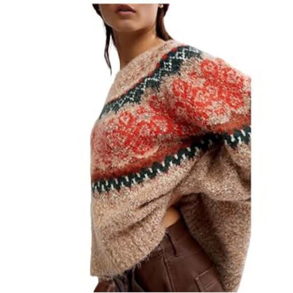 Free people Sweater Size Large Retails $148 - Picture 1 of 8